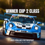 Mühlner Motorsport Porsche 911 GT3 Cup 992 #921 auf der Nordschleife beim NLS Rennen 2025, Sieger Cup 2 Klasse